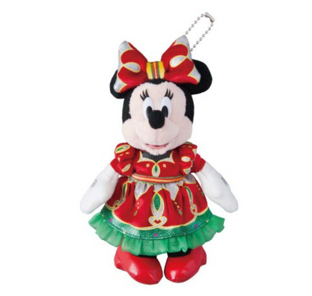 Amazon | ミニーマウス ぬいぐるみバッジ クリスマス・ファンタジー