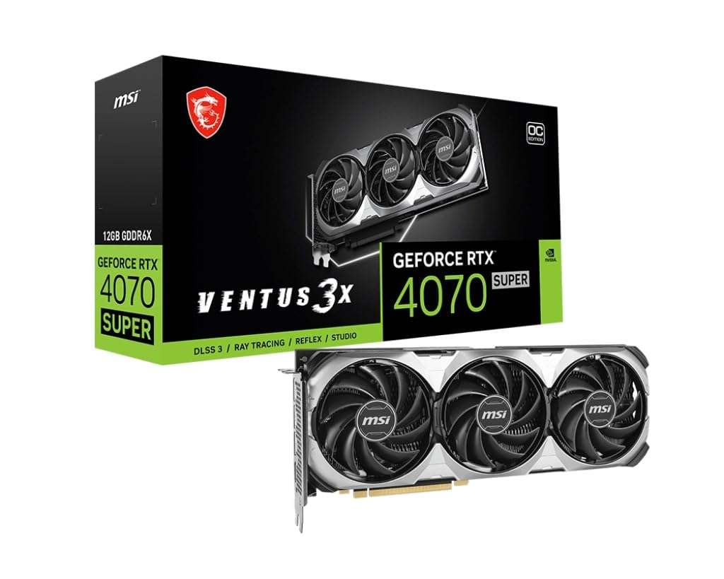 Amazon.com: MSI GeForce RTX 4070 Super 12G Ventus 3X OC Gaming