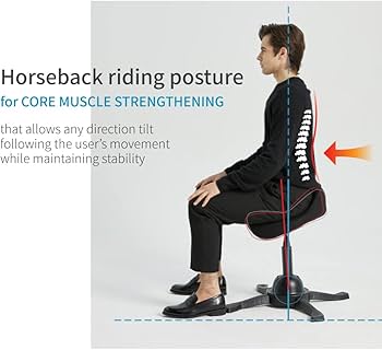 Amazon｜ホースライディングチェア（アイボリー）乗馬スタイルで座る