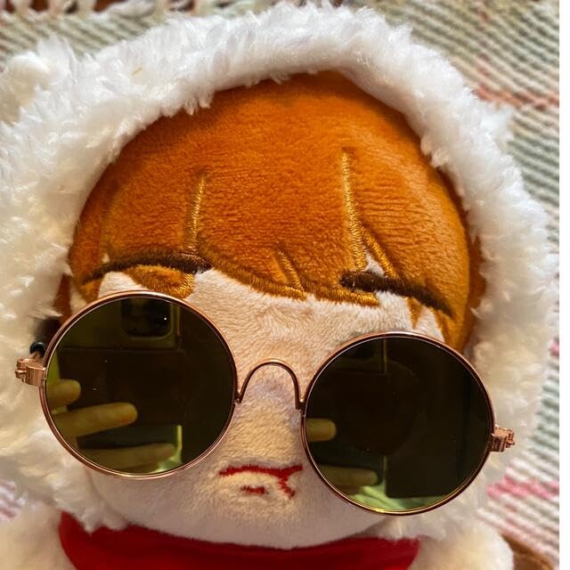 Amazon.co.jp: ぬいぐるみ用 ぬいちゃん ミラーサングラス メガネ 20