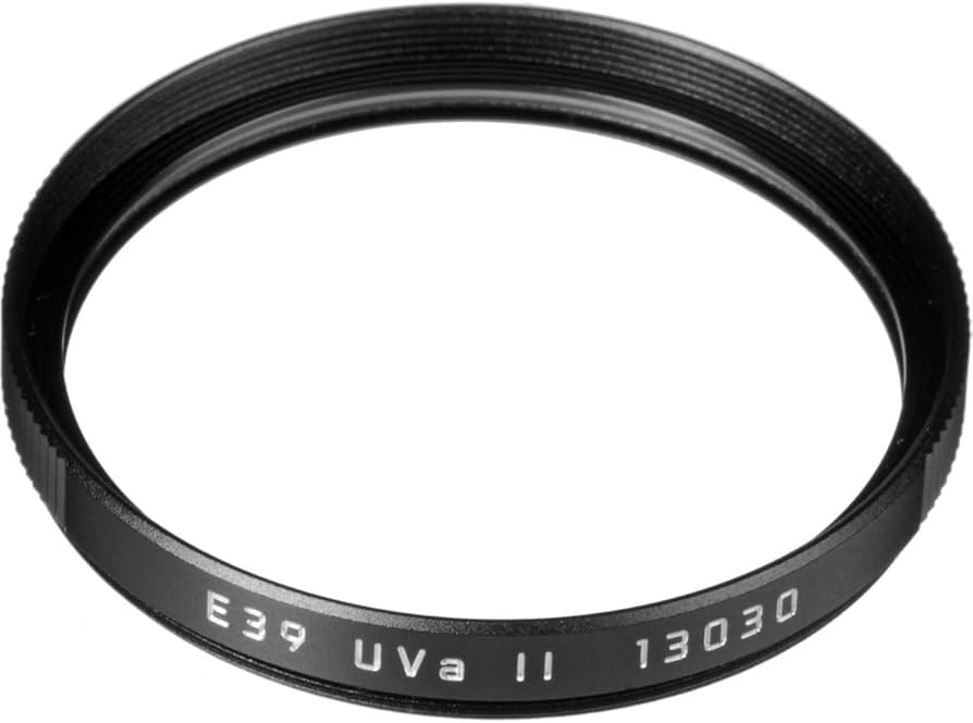 Amazon | Leica E39 39mm UVa II ガラスフィルター ブラック | Leica