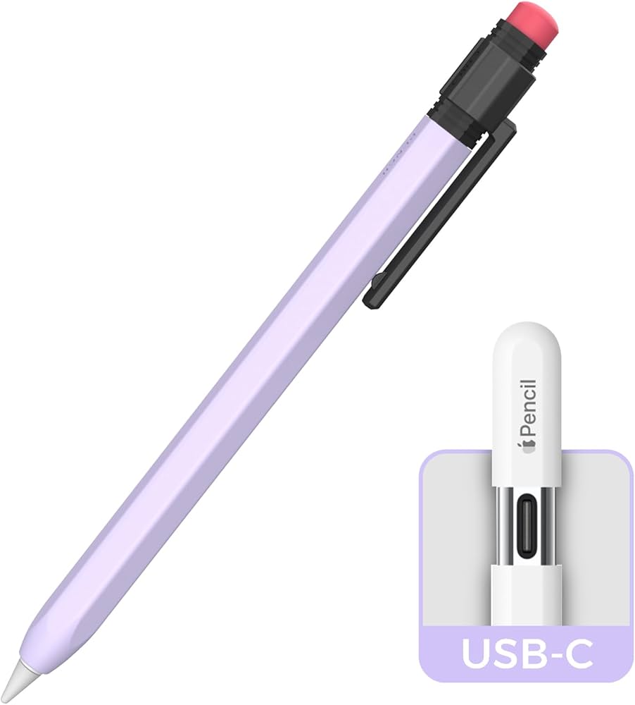 TRONWIN Apple Pencil USB-C Kılıf, Silikon Kılıf Koruyucu Kılıf