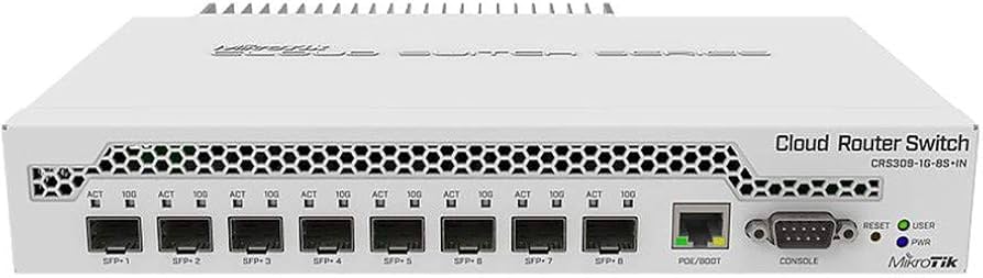 Amazon.com: Mikrotik CRS309-1G-8S+in Switch 1x Gigabit 8X SFP+