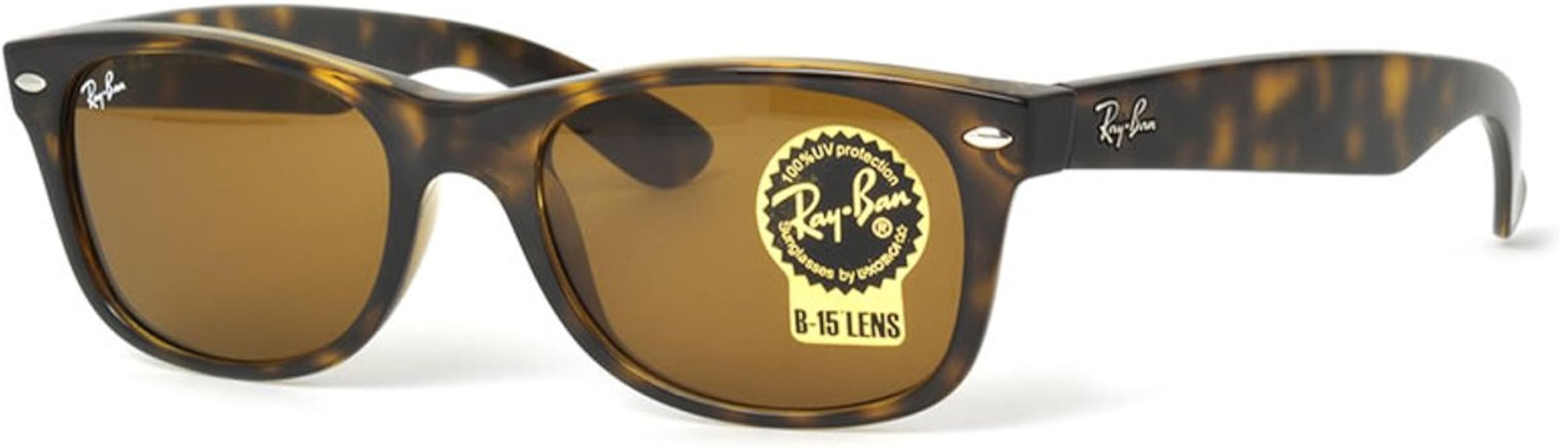 Amazon.com: Ray-Ban RB2132 New Wayfarer Sunglasses Light Havana w