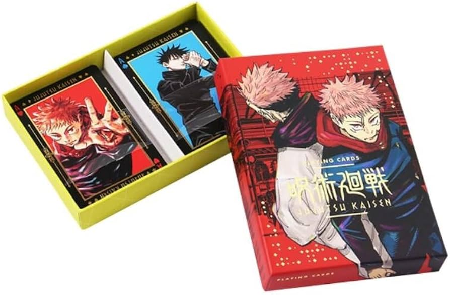 Amazon.co.jp: 呪術廻戦 箔押しトランプ 箔押しBOX付き キャラクターズ