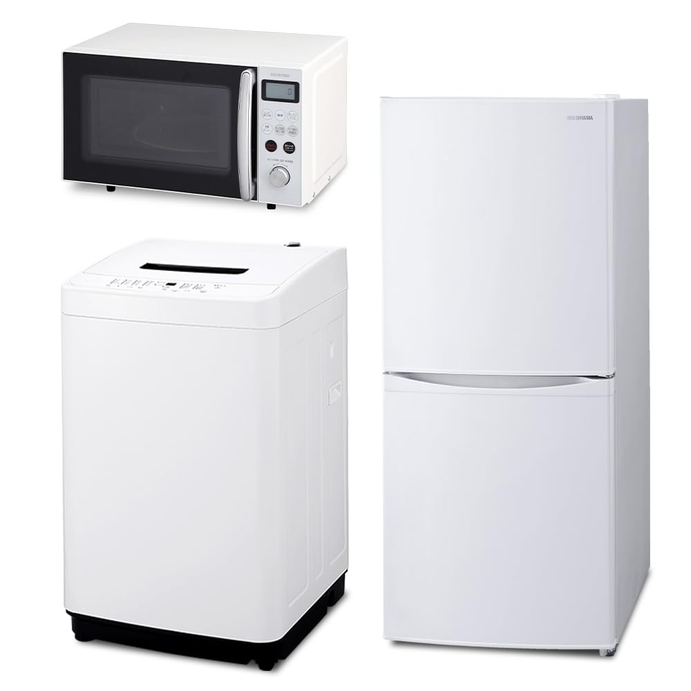 Amazon | 【セット買い】アイリスオーヤマ 洗濯機 5kg & 冷蔵庫 142L