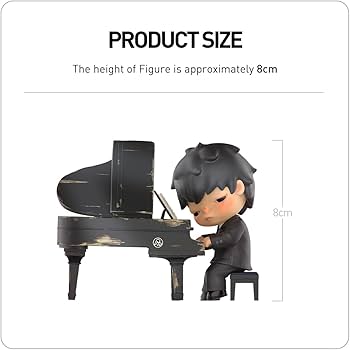 Amazon | POP MART HIRONO The Pianist フィギュア | ソフビ人形