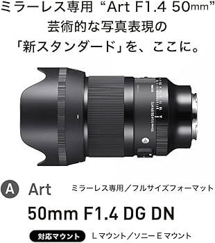 Amazon.co.jp: シグマ(Sigma) レンズ 50mm F1.4 DG DN Sony ソニー E