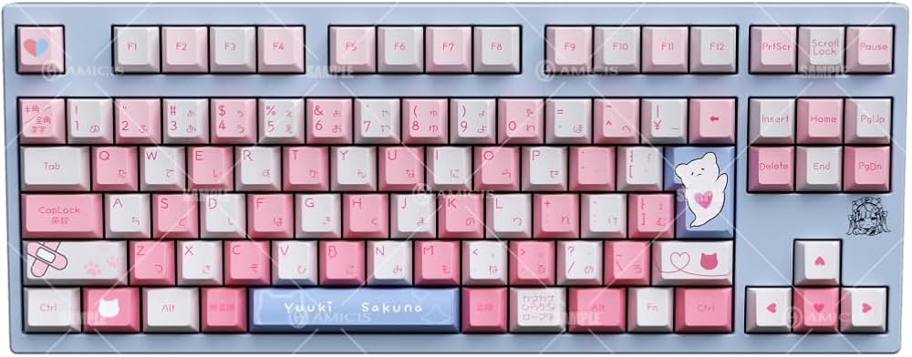 Amazon | 【公式】【結城さくな×AMICIS】ゲーミングキーボード 80HE