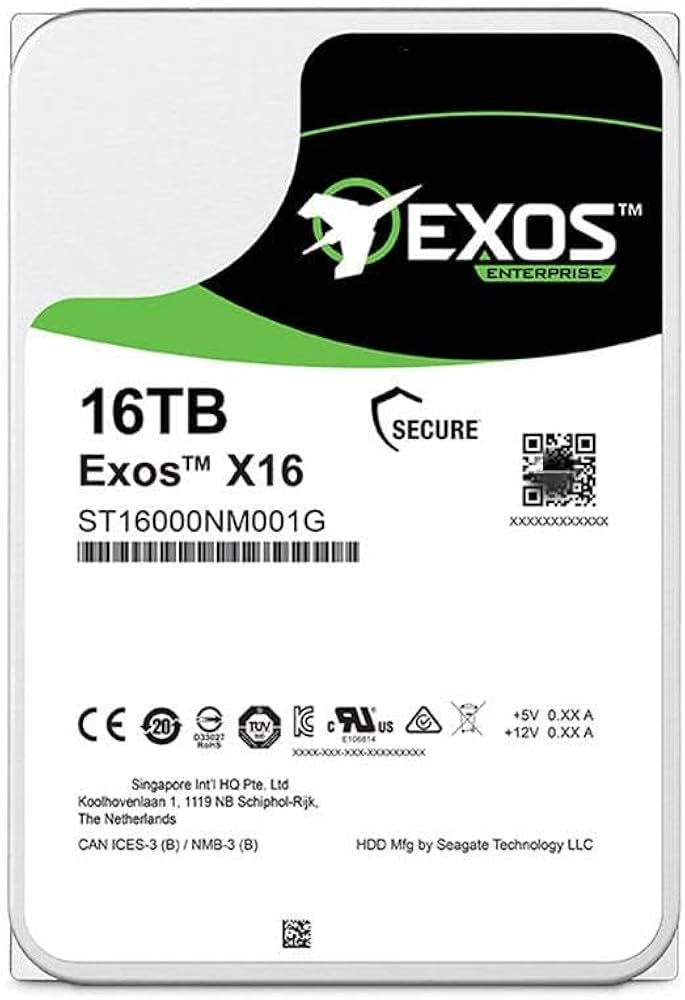 Amazon.com: ST16000NM001G 16TB HDD Exos X16 7200 RPM 512e/4Kn SATA