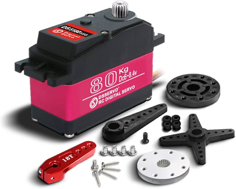 Amazon.com: ANNIMOS 80kg 1/5 Scale Motor Servo HV 18T Steel Gear