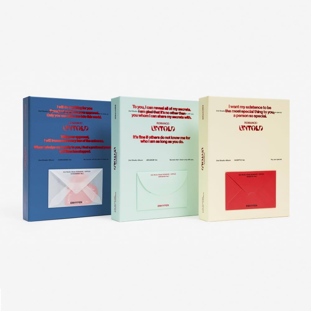 ENHYPEN - 2nd Studio Album Romance : Untold CD (3 versions SET