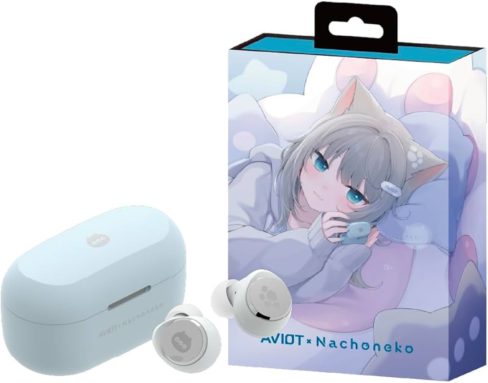 Amazon.co.jp: AVIOT TE-V1R-NCN Nachoneko コラボ ワイヤレスイヤホン
