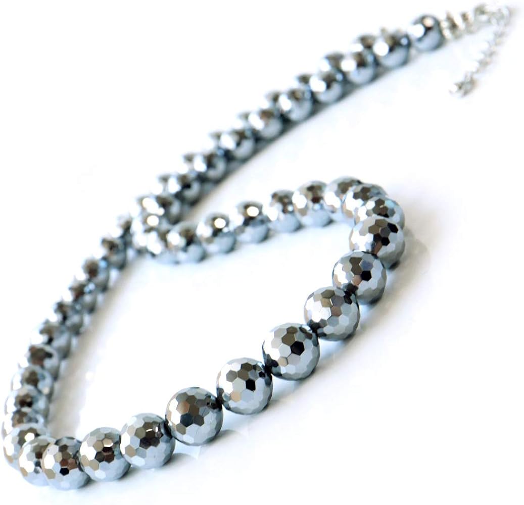 Amazon | [GOLD STONE] テラヘルツ鉱石 ネックレス 本物 ミラーカット