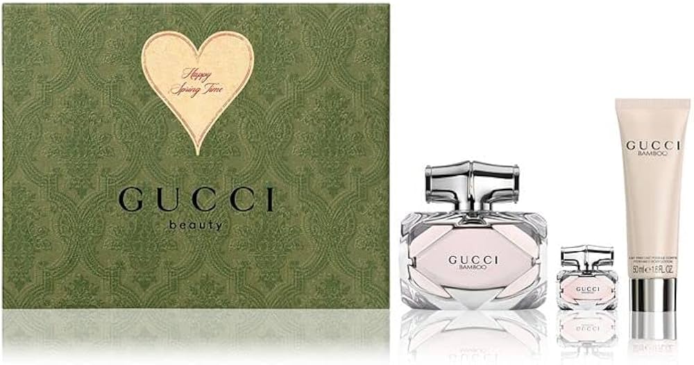 Amazon.com : Gucci Bamboo Eau de Parfum 3pc. Perfume Gift Set