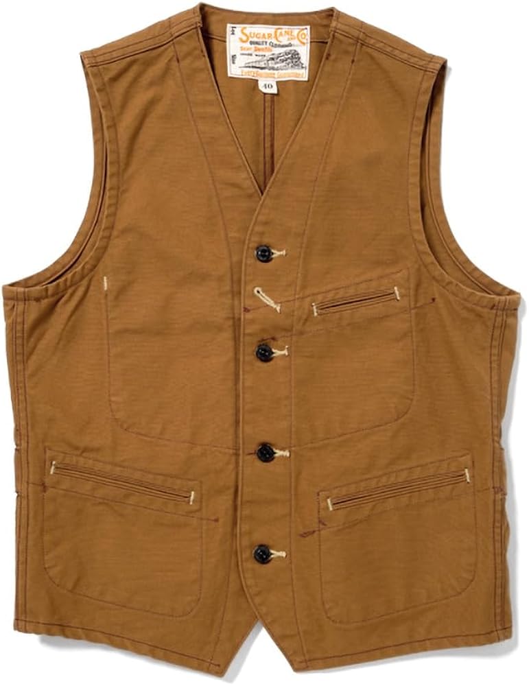 Amazon | [Sugar Cane] (シュガーケーン) T/C PADDED VEST 中綿ベスト