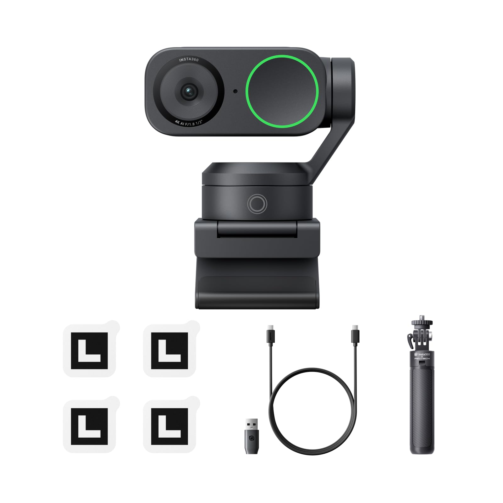Amazon.com: Insta360 Link 2 Tripod Bundle - PTZ 4K Webcam for PC