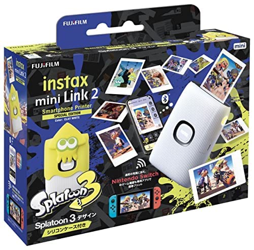 Instax Mini-Link 2 White, Special Edition w/Splatoon 3 Case, added