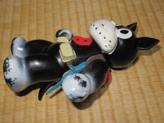 珍品】当時物マルザンのらくろモール中隊長ソフビ1969年田川水泡