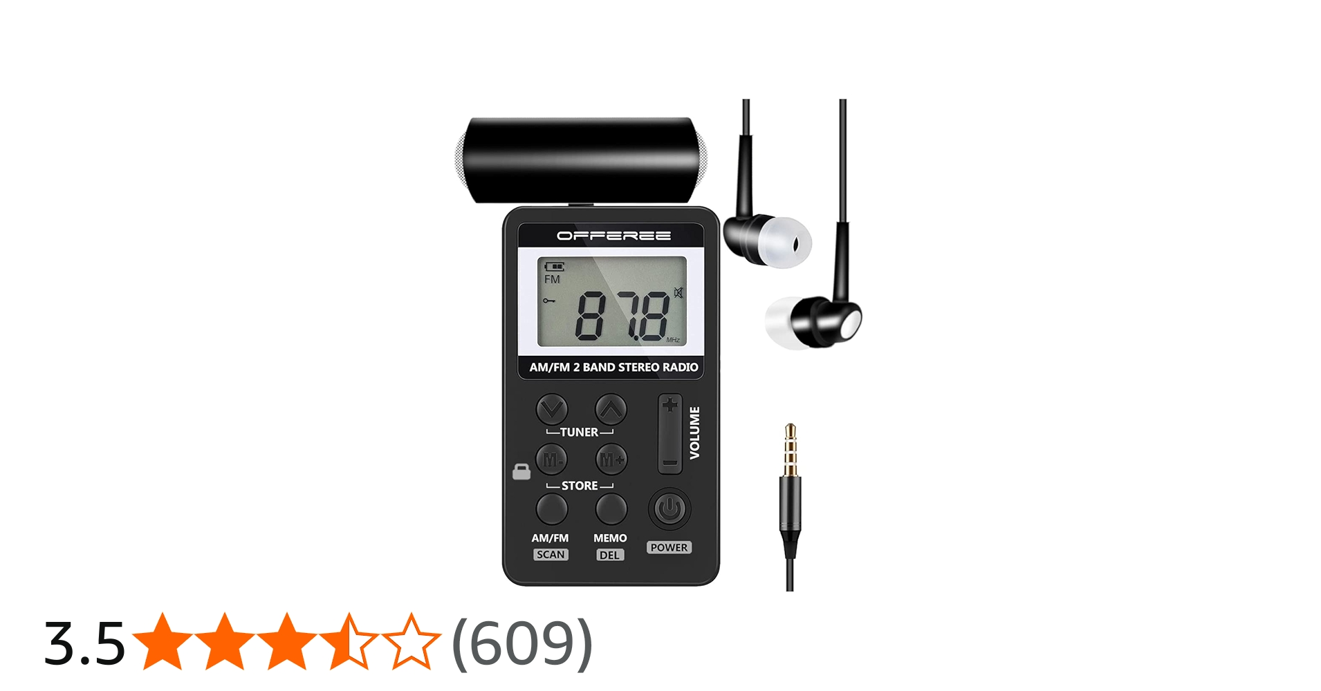 Amazon.co.jp: 携帯ラジオ ポケット式 【ワイドfmに対応 スピーカー