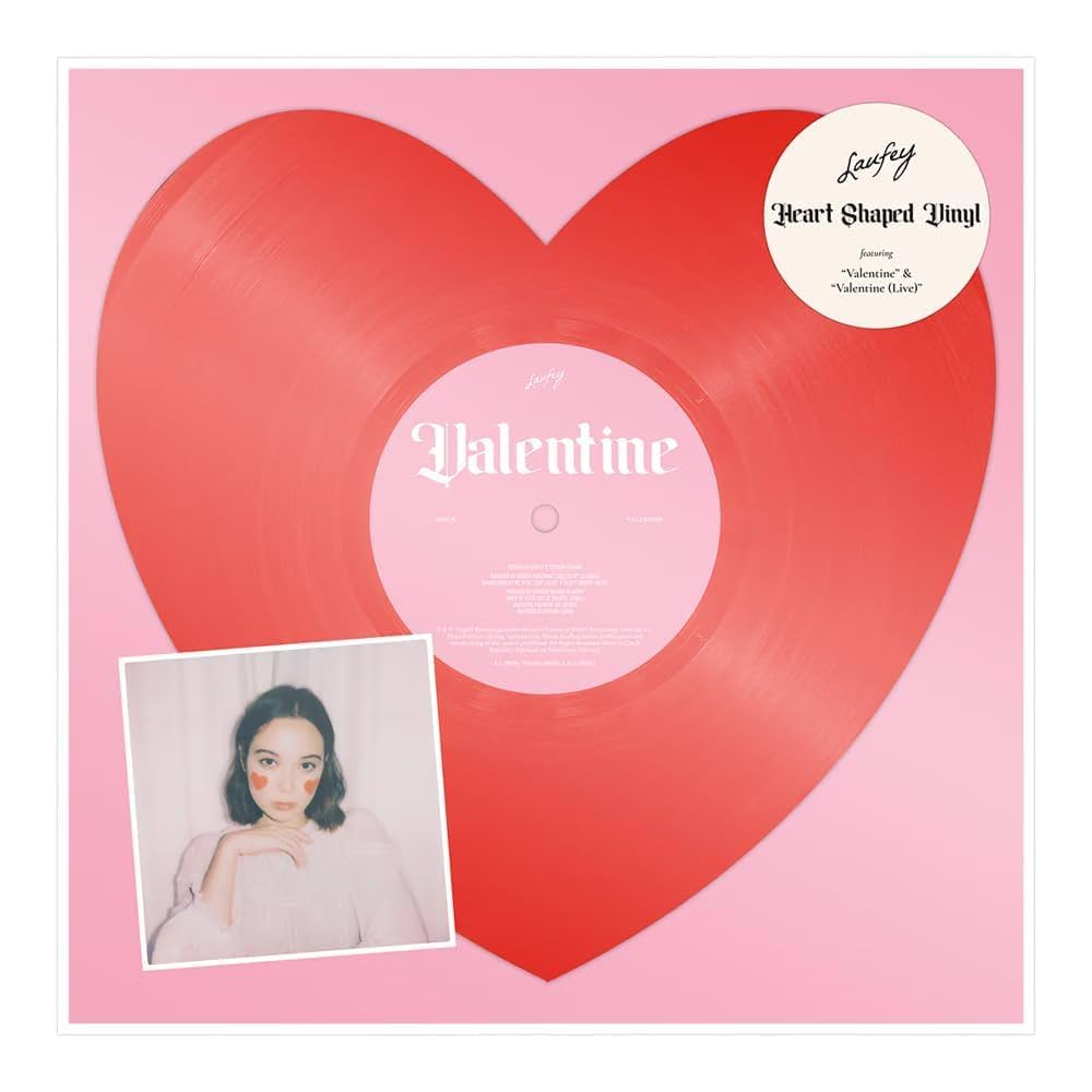 Amazon.com: Laufey Valentine Heart-Shaped Record | Numbered of