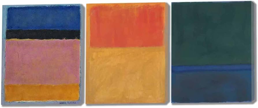 Amazon.co.jp: マーク・ロスコマルチカラーセット3アートフレーム