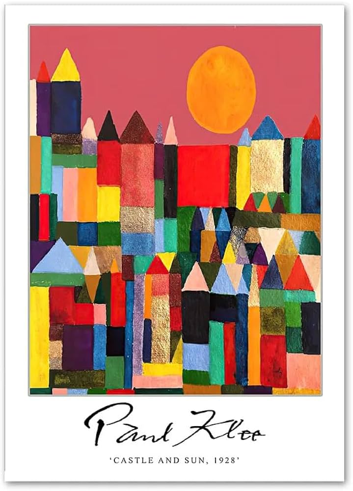 Amazon.co.jp: パウル・クレーのポスター抽象的なパウル・クレーの絵画