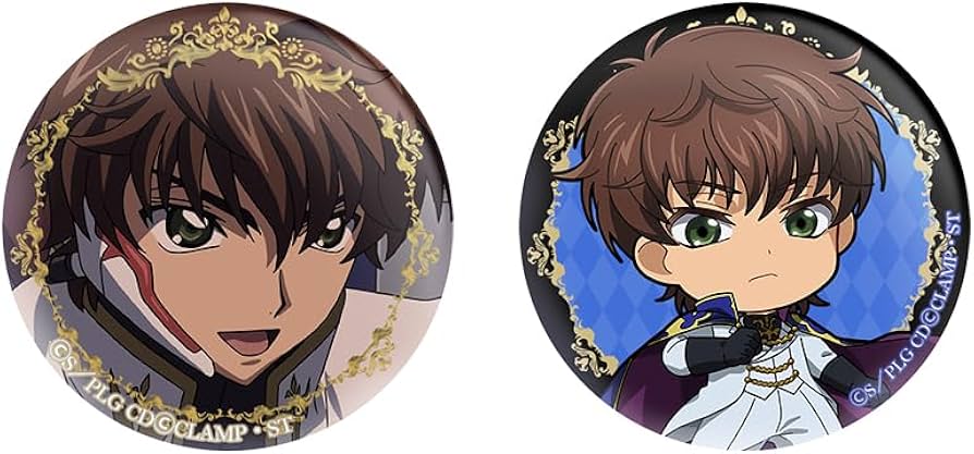 コードギアス ルルーシュ スザク 一番カフェ 缶バッジ アクキー 希少品