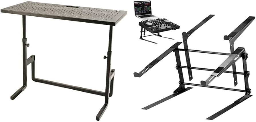 Amazon.com: Quik-Lok DJ Table and Mixer Stand Equipment (DJ233) +