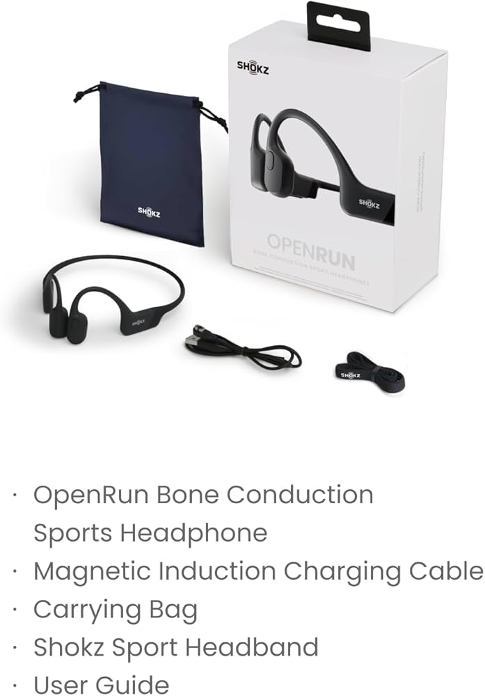 Amazon.com: SHOKZ OpenRun Bone Conduction Headphones,Open-Ear