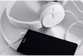 Amazon.com: Sony ZX Series Wired On-Ear Headphones with Mic, White