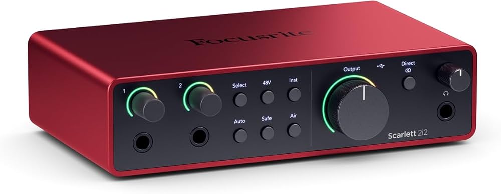 Interface Focusrite Scarlett 2i2 4th Gen - Placa de Áudio 4