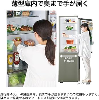 Amazon | ハイアール(Haier) 冷蔵庫 幅54.5cm 279L 左開き スリム 薄型