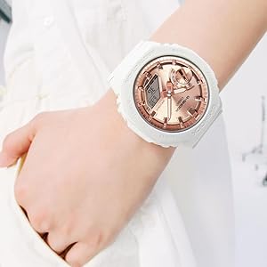 Amazon.com: G-Shock Casio Analog-Digital Pink Gold-Tone Dial White