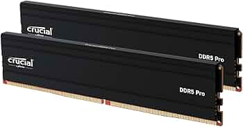 Crucial Pro 32GB DDR5 RAM Kit (2x16GB), 6000MHz (or 5600MHz or