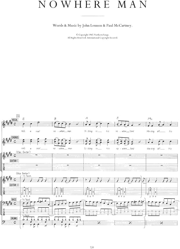 The Beatles - Complete Scores | Full Band Sheet Music for Guitar