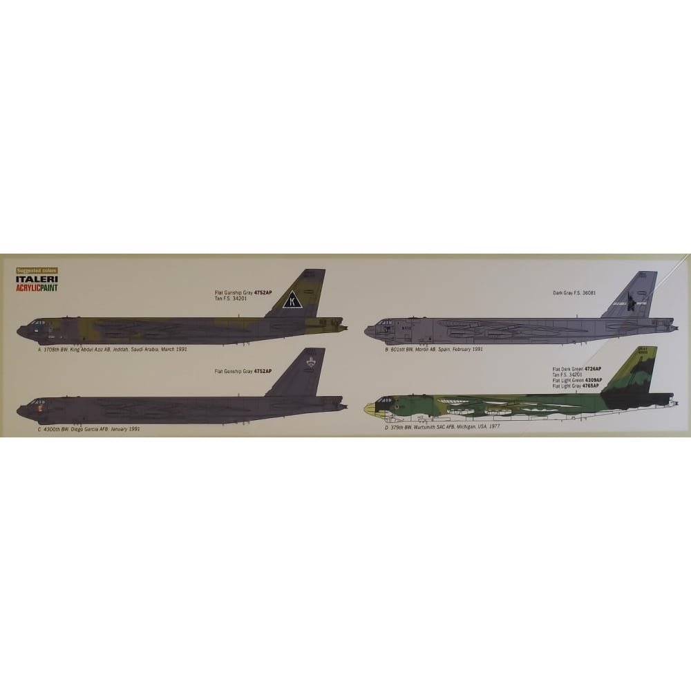 Amazon.com: Italeri ITA1378S 1/72 B-52G Strat Fortress Toy, Grey