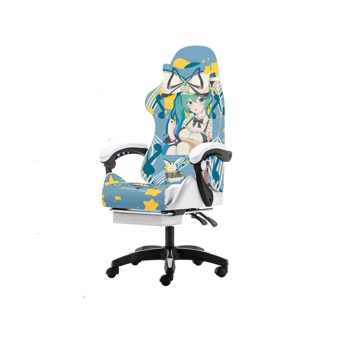 Amazon.co.jp: ゲーミングチェア 初音ミク MIKU パソコンチェア 発光