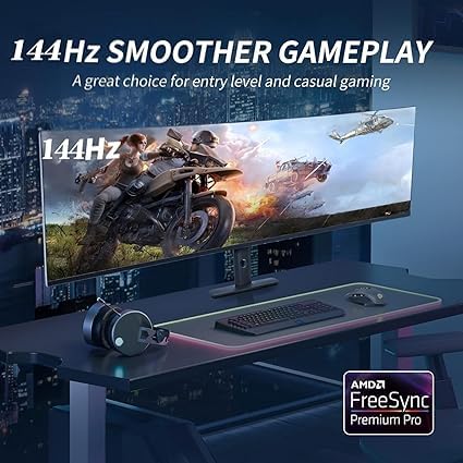 Amazon.co.jp: YOGAES 49インチ超ワイドデュアルQHD（5120 x 1440）IPS