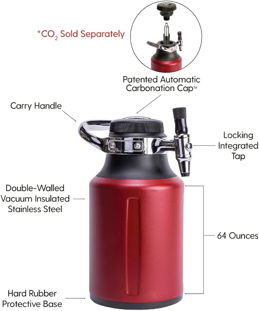 Amazon.co.jp: GrowlerWerks uKeg Go炭酸グラウラービールギフト