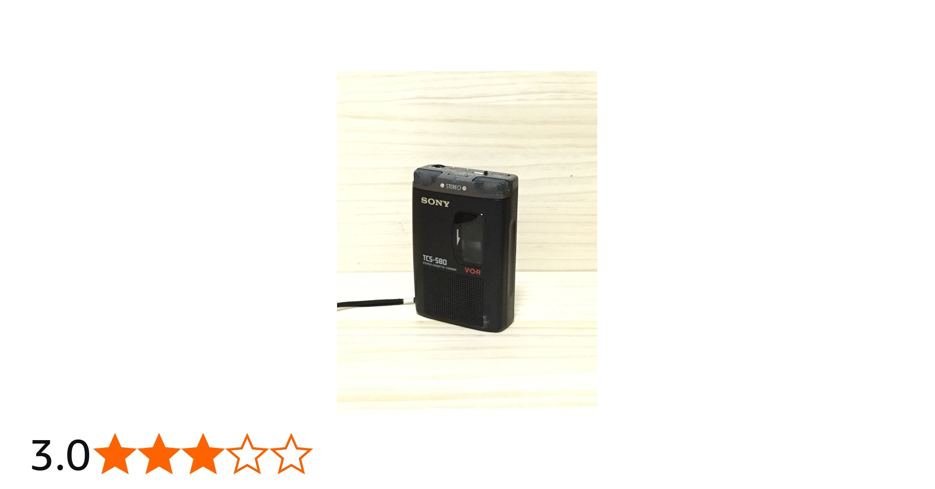 Amazon.co.jp: SONY ステレオカセットコーダー TCS-580 : 家電＆カメラ