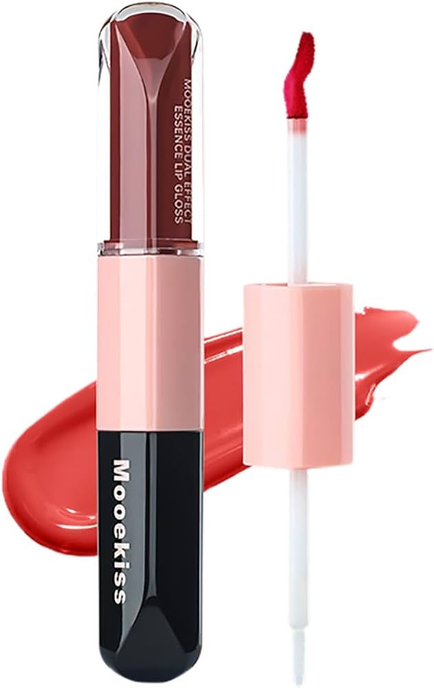 Amazon | Mooekiss リップグロス 2in1 高発色 ダブルエンド うるおい