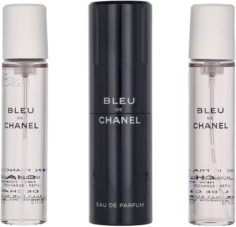 Amazon.com : Chanel Bleu De Eau De Parfum Travel Spray for Men 3 X