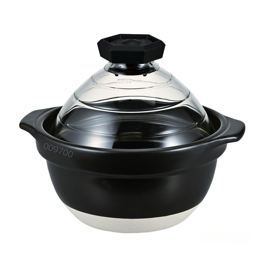 Amazon.com: HARIO GNR-200-B-W Rice Pot with Glass Lid, 2-3 Cups