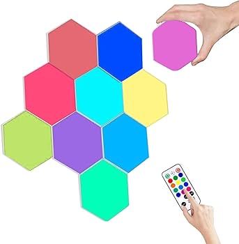 ChenLee Creative Remote Control Hexagonal Wall Lights Smart Touch