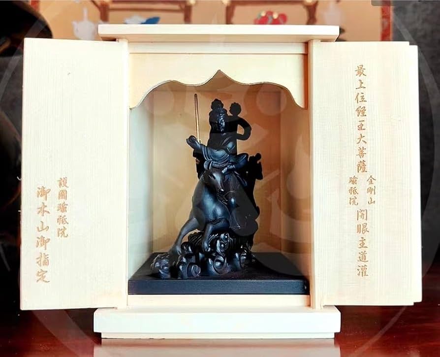 Amazon｜仏像 荼吉尼天 騎狐像 荼枳尼天 お守り” 稲荷神様 ダキニ天