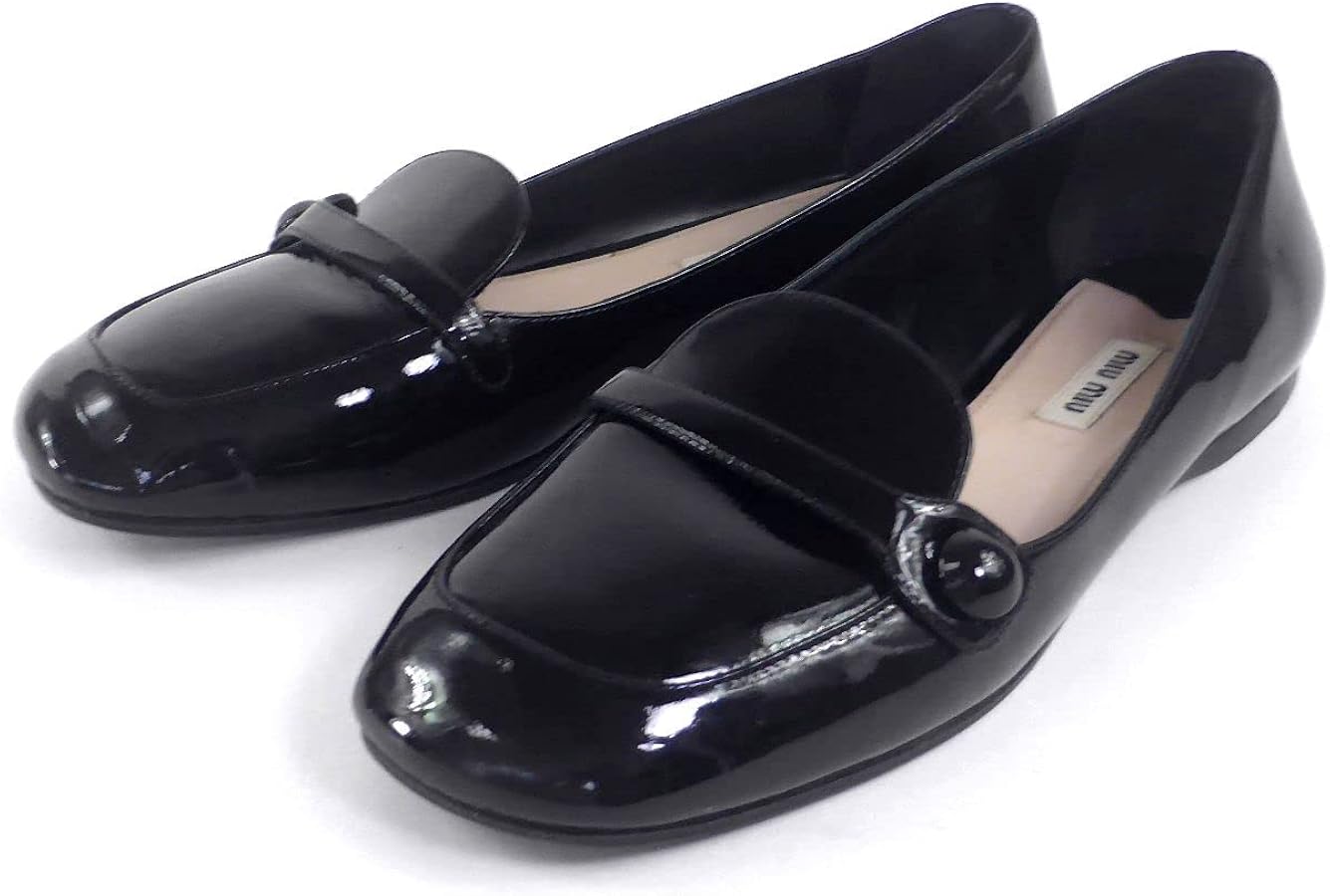 Amazon | [ミュウミュウ] ローファー パンプス パテント エナメル