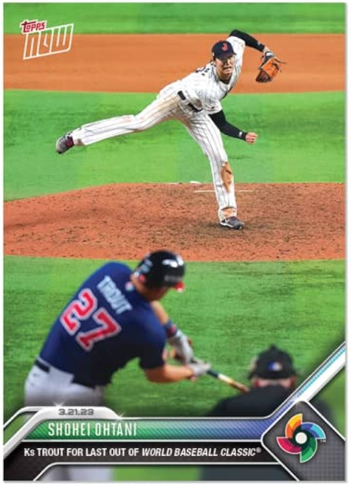 Amazon.co.jp: Topps Now［WBC記念カード］ WBC決勝戦 大谷翔平 vs