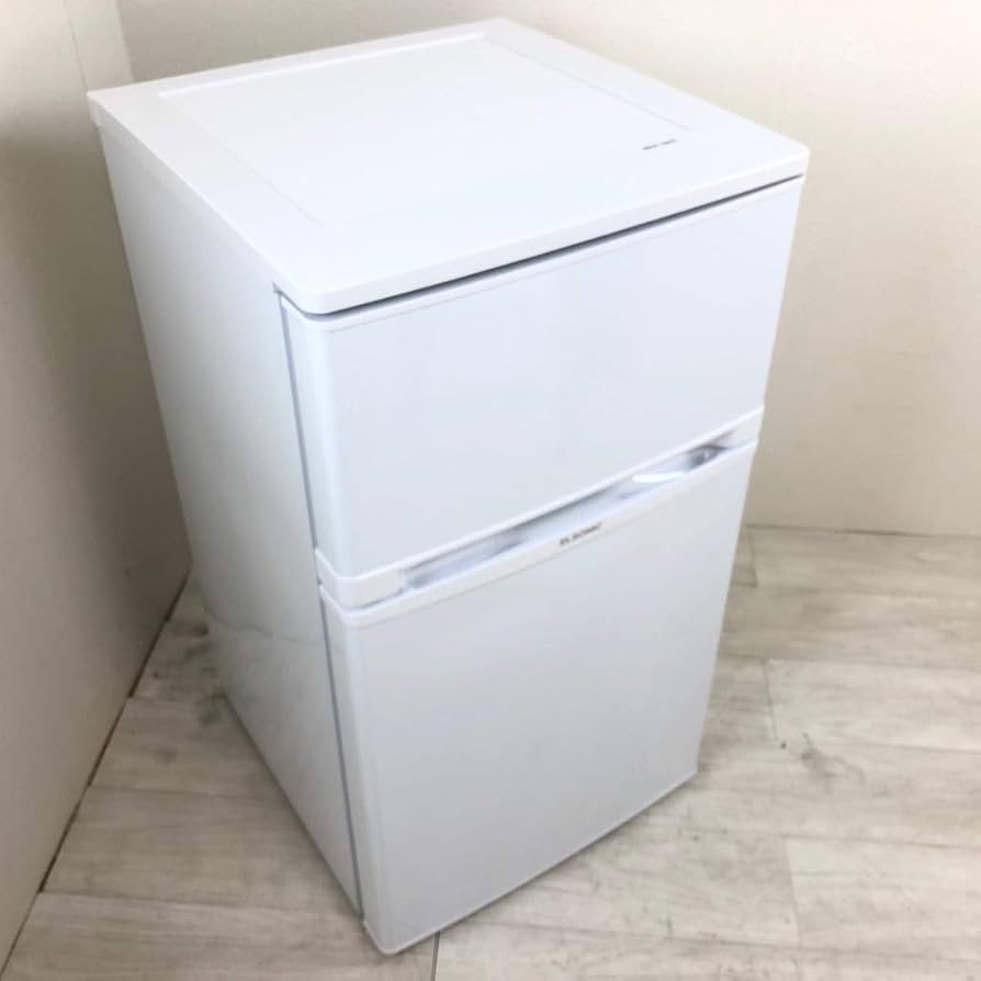 Amazon | ELSONIC 83L 2ドア冷蔵庫 EJ-R832W ホワイト | ELSONIC エル
