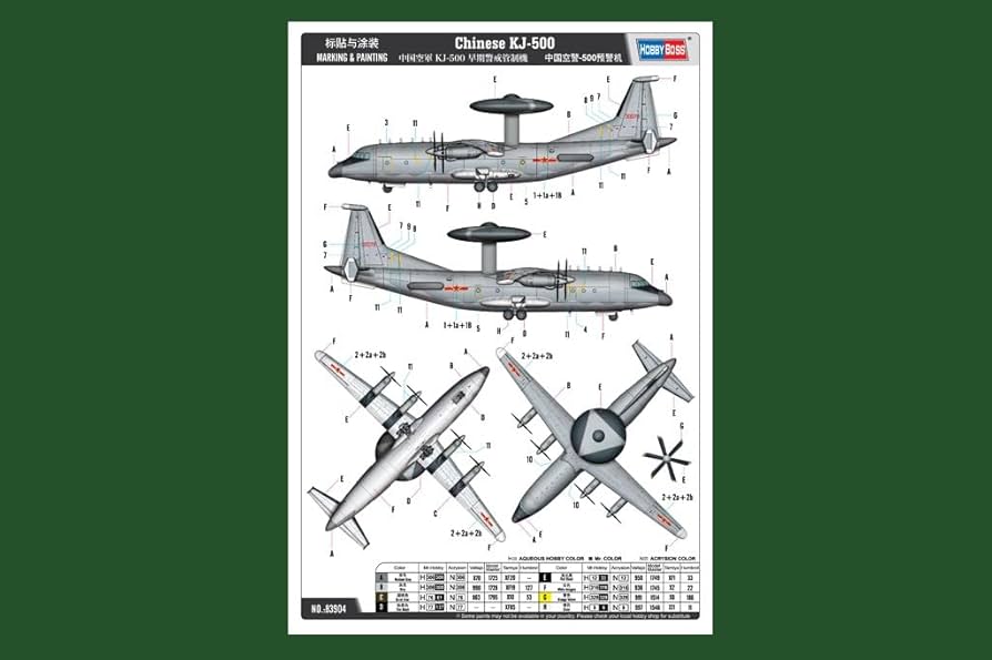 Amazon | ホビーボス 1/144 エアクラフトシリーズ 中国空軍 KJ-500